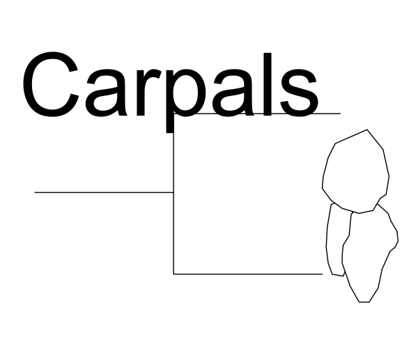 The image shows a black and white illustration of an object that resembles a car with two wheels on either side at its base, positioned in front of another similar-looking object which is also wheeled but has only one visible wheel.