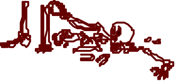 The image shows a red text that reads "Judges" with an abstract design around it on what appears to be a gray background.