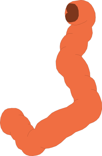 The image shows a red squiggly line that resembles an abstract representation of someone's arm with their hand extended outward in front of them against a black background.