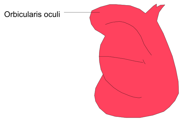 The image shows a red heart shape with an eye inside it on top of what appears to be a piece of paper that has text written in Greek characters at its bottom edge.