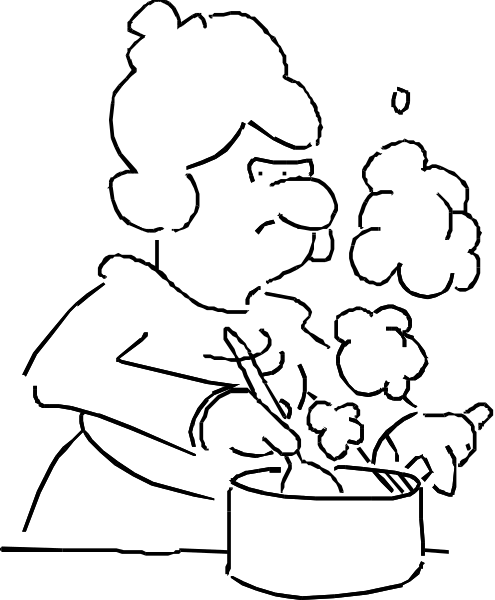 The image shows a black square with white lines creating an abstract pattern against a gray background.