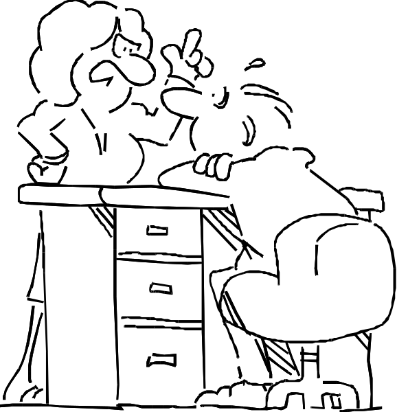 The image shows a simple black and white line drawing of three vertical lines with varying lengths against an empty background.