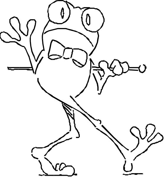 The image shows a simple black and white line drawing of two rectangles with different shades connected by an arrow pointing from left to right against a dark background.