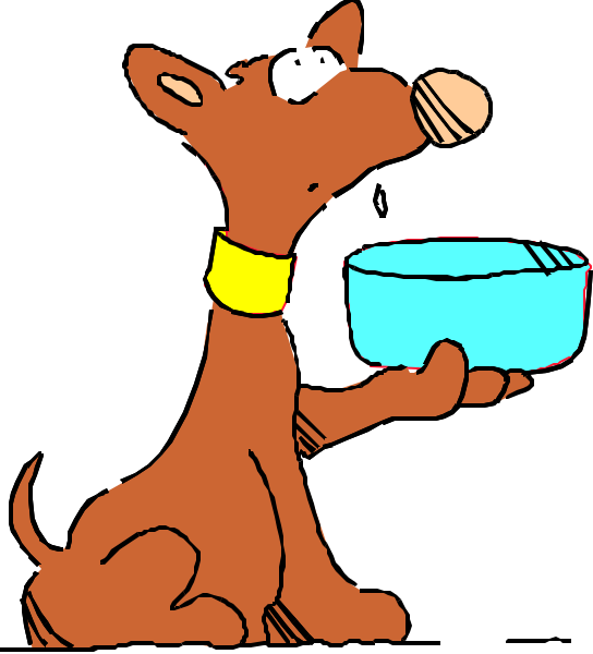 The cartoon shows a dog holding an ice cream cone with its paw while standing on two legs like humans do; it's wearing sunglasses over one eye.