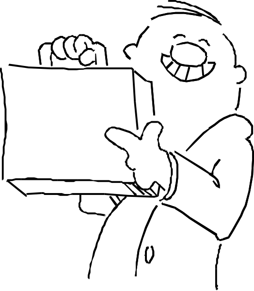 The image shows a black screen with white lines forming an abstract pattern that resembles vertical blinds on windows.