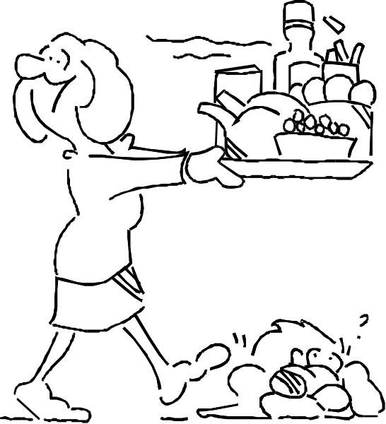 The image shows a black and white pixelated representation of two contrasting scenes: on top is an outdoor scene with trees under what appears to be daylight; below it is an indoor room at nighttime illuminated by artificial light, featuring blinds partially closed over windows.