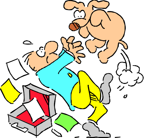 The cartoon shows a dog standing on its hind legs with an open box of money next to it, while another character appears surprised by this unexpected event.