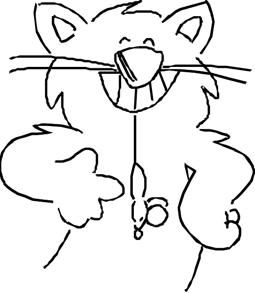 The image shows a black square with white lines creating an abstract pattern against a gray background.