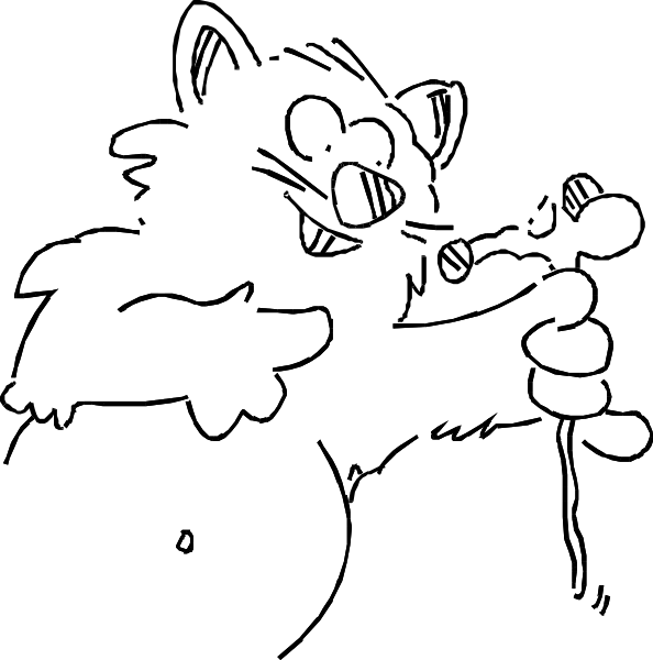 The image shows a black background with two white lines intersecting at an angle near each other on top of it.