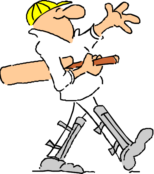 The black and white cartoon shows a man with blonde hair wearing glasses standing on his head while holding two baseball bats in each hand; he is also balancing an object that appears to be a small car, which has wheels attached at its base.
