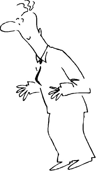 The image shows a black and white photo of an object with two distinct halves separated by a line down its center.