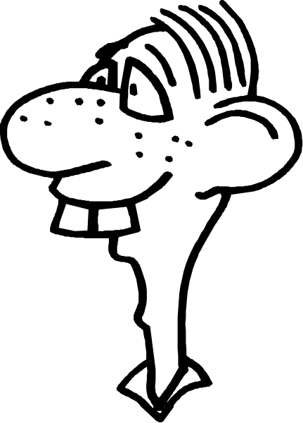 The black silhouette of a person standing against white stripes on gray background.
