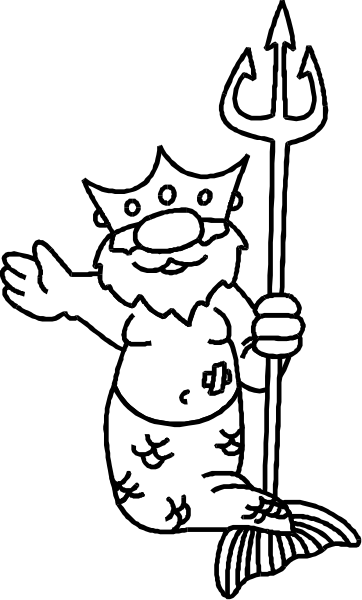 The black and white photo shows a cartoon depiction of an anthropomorphic fish character holding up its right hand with fingers spread wide in front of it while standing on what appears to be land.