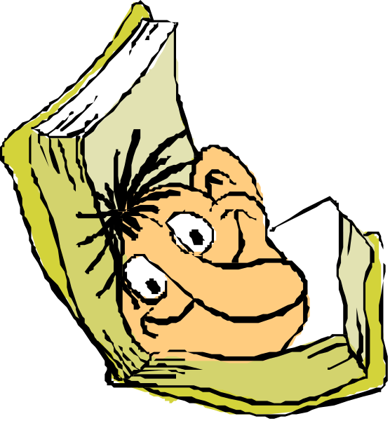 The image shows a cartoon of an open book with two pages visible; on the left page is a character that appears to be a caricatured face peeking out from behind one corner of the book, and it's smiling at something off-frame while looking surprised or curious. On the right side of the frame, there are three panels: in the top panel, we see an open book with pages fluttering as if being blown by a breeze; in the middle panel, which is partially obscured but still visible enough to recognize it's another page from the same book