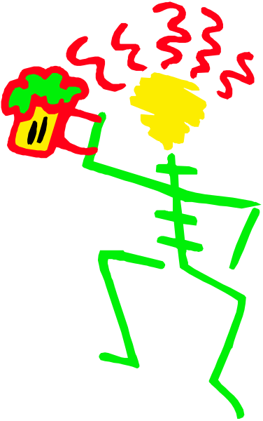 The image shows a cartoon of an animated character holding a lit candle with flames on it while standing next to what appears to be a wall.