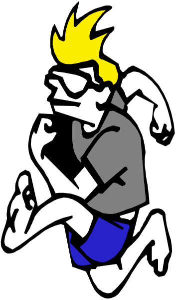 The image shows a black and white illustration of an animated character who appears to be sitting down with their hands on either side of their head in deep thought.
