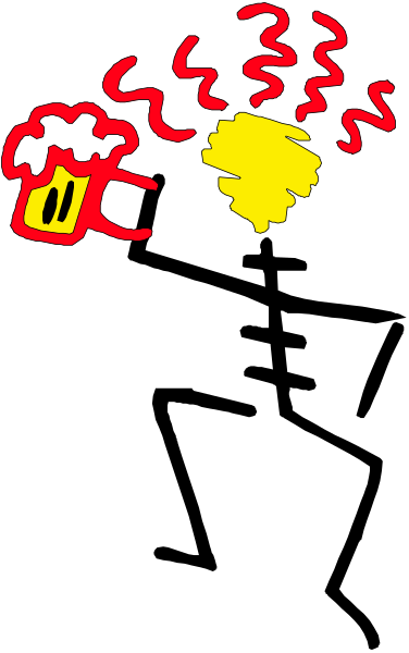 The image shows a cartoon of an explosion with fireworks around it against a black background; there is no text present in this clip-art image.