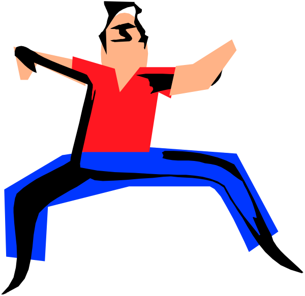 The image shows a black silhouette of an animated character performing yoga poses on what appears to be a surfboard in mid-air against a dark background with no other objects present.
