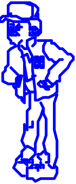 The image shows a blue line on a gray background with no other discernible elements present.