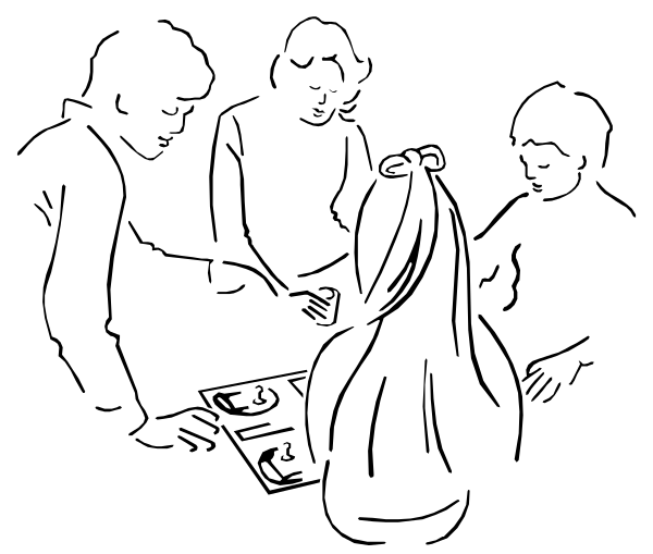 The image shows a black screen with two white dots on it.