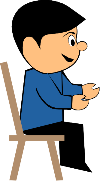 The image shows a cartoon of an animated character sitting at a desk with their hands clasped together as if explaining something to someone off-camera.