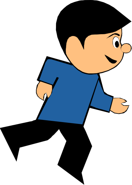 The image shows a cartoon of an animated character peeking out from behind what appears to be a vertical blinds window with blue curtains on either side.