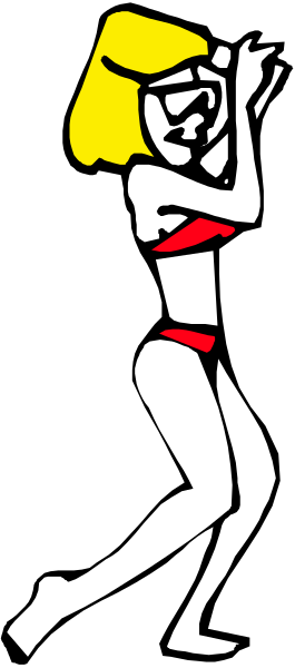 The image shows a black and white silhouette of an animated female figure running with her arms outstretched against a dark background.