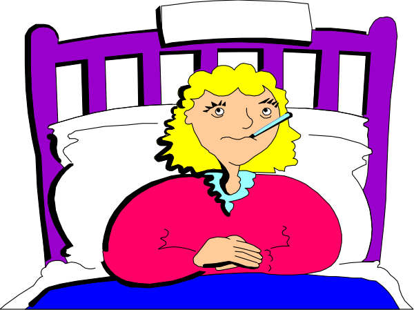The cartoon depicts a woman lying on her side with an infant resting against her chest while she is holding up a book to read aloud in bed at nighttime.