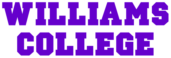 The image shows a logo with text that reads "WILLIAMS COLLEGE" on it against a grey background.