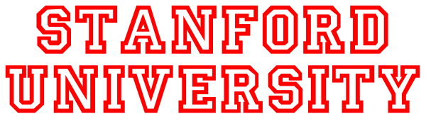 The logo of Stanford University with a red banner on top that says "Stanford City".