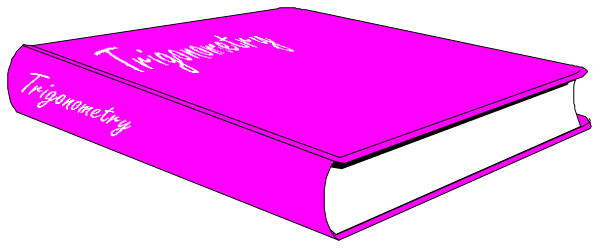 The image shows a pink book with text on it placed against a dark background; there is no other discernible content in this small clip-art image.