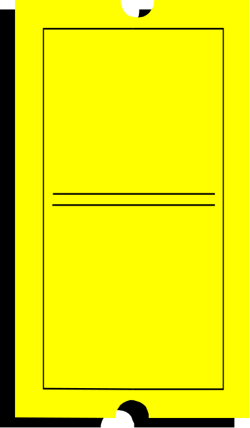 The image shows a simple yellow door with two holes on it against an unadorned background.