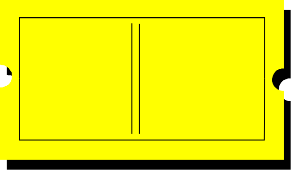 The image shows a yellow door with two handles on it against an off white background.