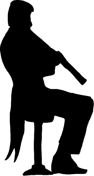 The image shows a black and white photo of an animal with stripes standing on its hind legs next to another similar-looking creature that is sitting down in front of it.