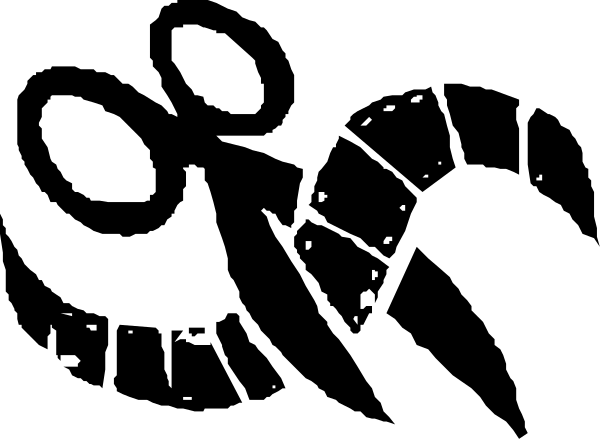 The black and white cartoon shows a cat with its eyes wide open as if surprised by something off screen to the right of it in an indoor environment.