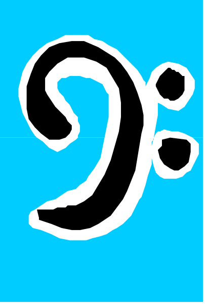 The image shows a stylized letter "G" with an abstract design on it against two different backgrounds: blue at top left corner and gray in bottom right corner.