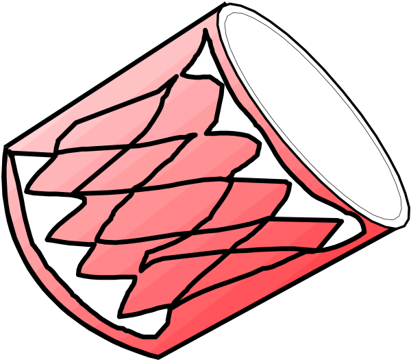 The image shows a cartoon of an open jar with red contents inside it on top of what appears to be a black surface next to another closed container that is similar in appearance but without any visible content.