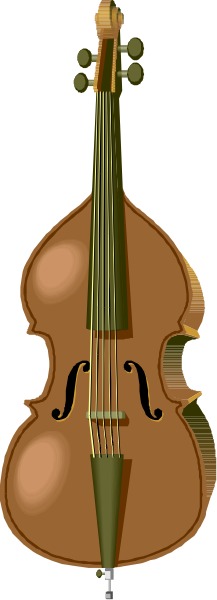 The image shows a violin with its bow resting on it against a plain background.
