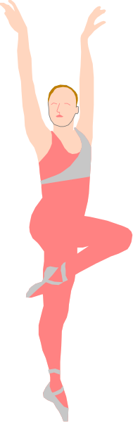 The image shows a person performing ballet poses against a black background with their arms extended outward to either side of them in an elegant pose.
