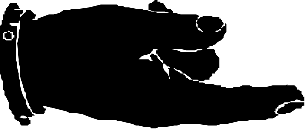 The image shows a black rectangle with white text inside it that says "hello world!"