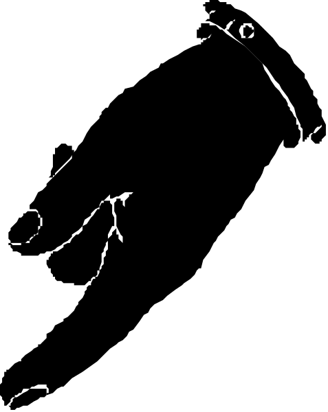The image shows a black cat standing on its hind legs with front paws raised against an abstract background that transitions from dark to light gray horizontally across the frame.