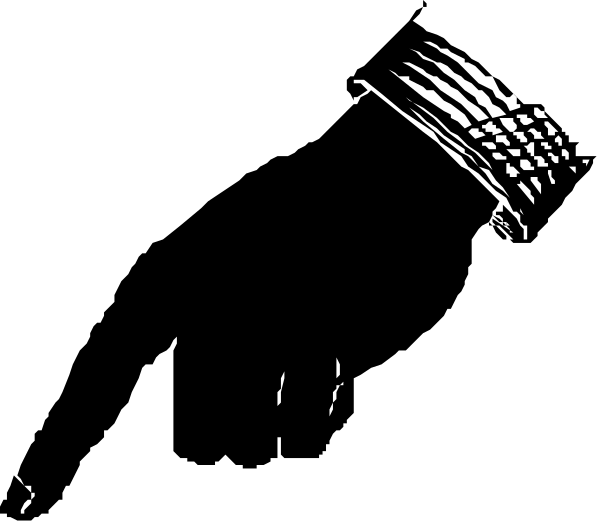 The image shows a black silhouette of an object that appears to be abstract with some geometric shapes against a dark background.
