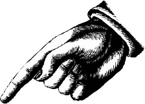 The black and white illustration shows two hands clasped together with a ring on each finger of both hands touching at their fingertips against a dark background.