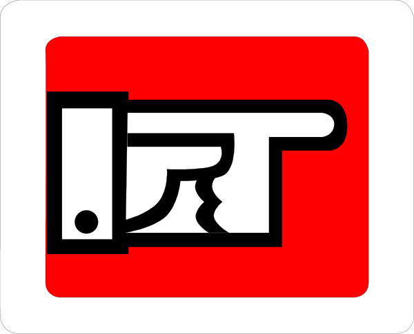 The image shows a red arrow pointing upwards with an exclamation mark on it against a white background; below this is another smaller graphic of two arrows forming a circle around what appears to be a key, also in black and white.