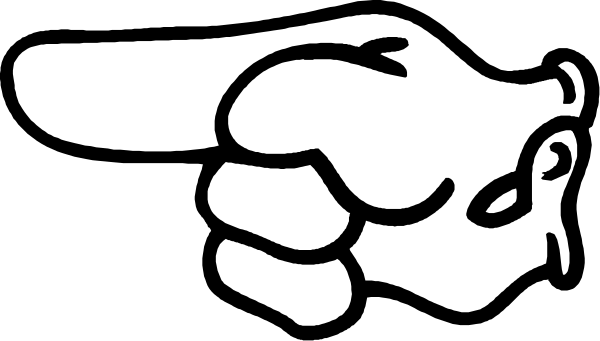 The black and white logo of a hand pointing upwards with an arrow above it on top left corner.