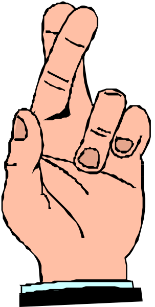 The image shows a hand with an index finger pointing upwards against a black background.