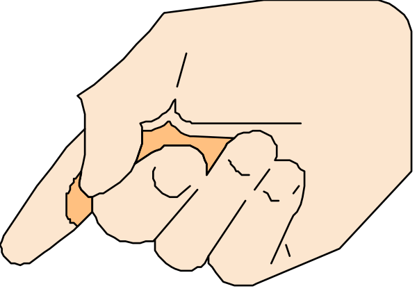 The image shows a hand holding an object that resembles a coin with two fingers on top of it.