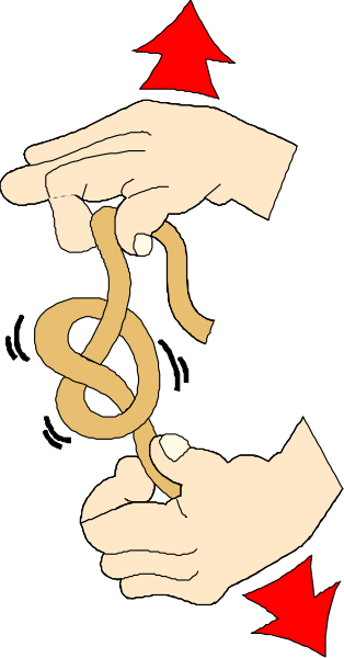 The image shows a hand holding an object that resembles a snake with its mouth open as if it's about to bite something else in front of which is another smaller snakelike creature being held by two hands, and there appears to be some sort of symbol or emblem on the larger one.