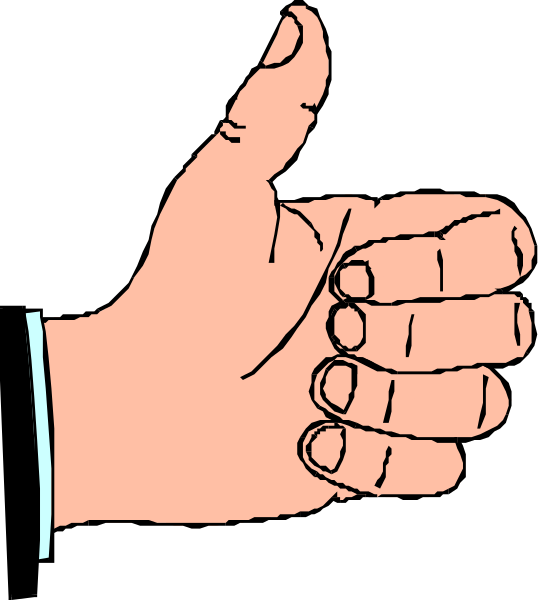 The thumb of a hand giving a thumbs up gesture against a black background with no other discernible details visible due to its small size in this image.