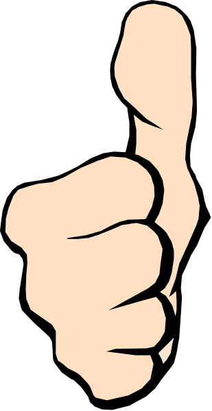 The black and white thumb up emoji on a gray background with vertical lines dividing it into four sections.